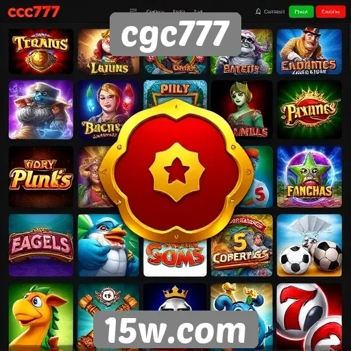 Variedade de jogos disponíveis no cgc777